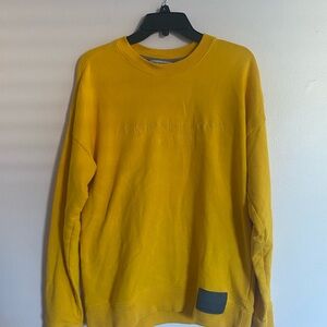 Calvin Klein Jeans Vibrant Yellow Crewneck Sweater